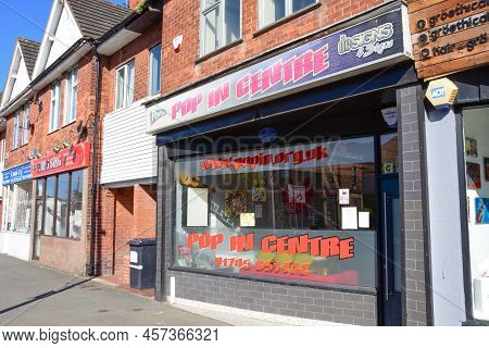 Prestatyn, Uk. Jun 22, 2022. Meliden Road Has A Mixture Of Residential And Commercial Properties, In