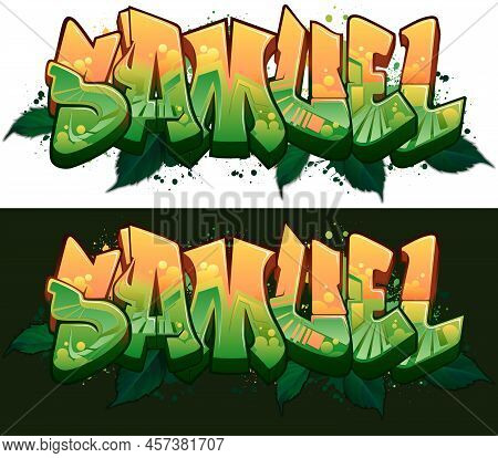 Graffiti Styled Urban Street Art Tagging Design - Samuel