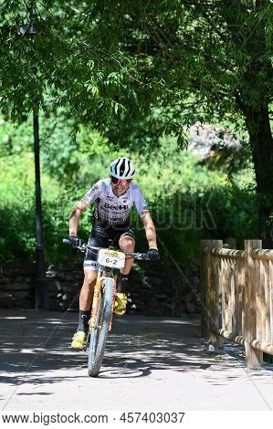 Canillo, Andorra . 2022 July 1 . Competitors In The Andorra Classic Mountain Bike Race - Pyrennes 20