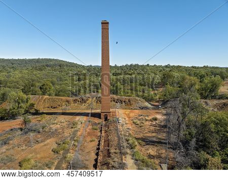 Copperfield Chimney Restored As A Tourist Attraction. All That Is Left Of The Copperfield Copper Min