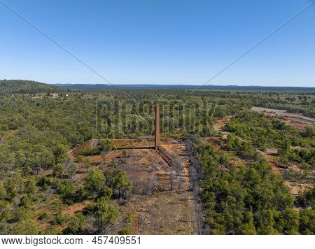 Copperfield Chimney Restored As A Tourist Attraction. All That Is Left Of The Copperfield Copper Min