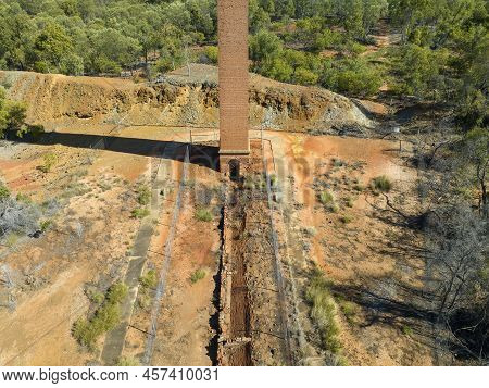 Copperfield Chimney Restored As A Tourist Attraction. All That Is Left Of The Copperfield Copper Min