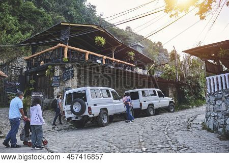 Caracas, Venezuela - May 2022: Picturesque Rustic Restaurant El Rincon De Danna In The Town Of Galip