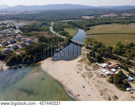 Amazing Aerial View Of South Beach Of Town Of Kiten, Burgas Region, Bulgaria