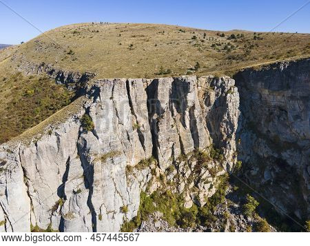 Aerial View Of Rock Formation Stolo At Ponor Mountain, Bulgaria