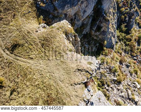 Aerial View Of Rock Formation Stolo At Ponor Mountain, Bulgaria