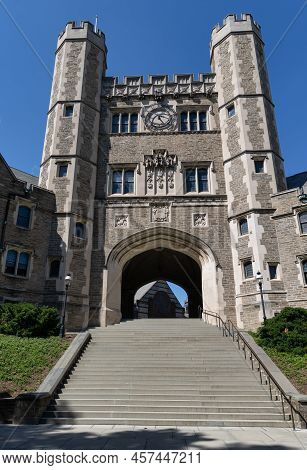 Princeton, Nj - June 19 2022:  Academic Building On The Campus Of Princeton University