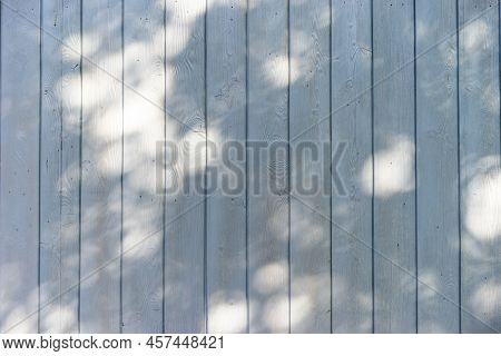 Wooden Plank Texture In Turquoise Blue Shades, Hues. Rustic Natural Wooden Planks With Cracks, Scrat