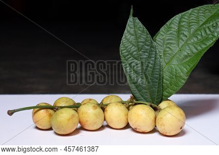 Baccaurea Motleyana With Leaf For Eat