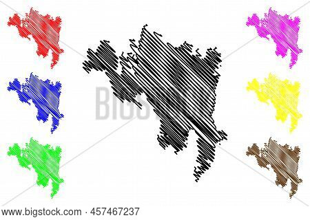 Lemland Island (republic Of Finland, Aland Islands) Map Vector Illustration, Scribble Sketch Lemland