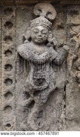 Ancient Small Carved Structure On The Walls Of Ahilyabai Fort, Maheshwar (madhya Pradesh, India)