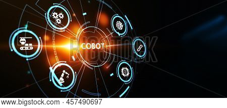 Industrial Automation Technology Concept. Collaborative Robot, Cobot. 3d Illustration