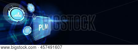Plm Product Lifecycle Management System Technology Concept. Technology, Internet And Network Concept