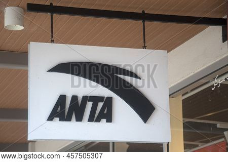 Genting, Malaysia - Jun 9, 2022: Anta Store And Signage In Genting Highlands Premium Outlets, Malays