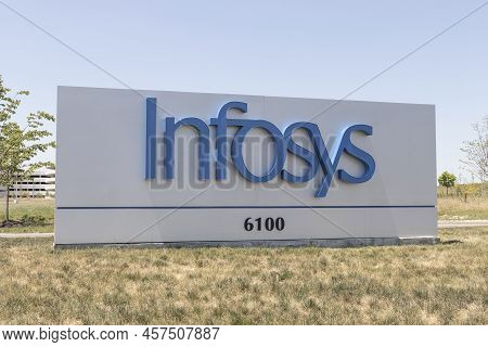 Indianapolis - Circa July 2022: Infosys U.s. Education Center. Infosys Is Based In India And Is A Wo