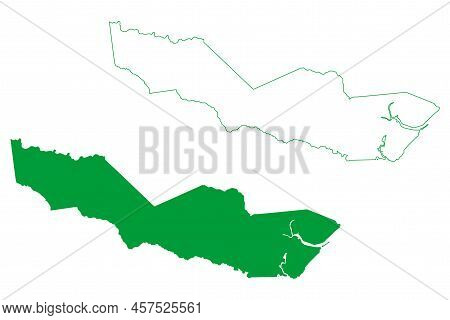 Caravelas Municipality (bahia State, Municipalities Of Brazil, Federative Republic Of Brazil) Map Ve