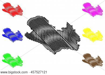 Lolland Island (kingdom Of Denmark) Map Vector Illustration, Scribble Sketch Lolland Map