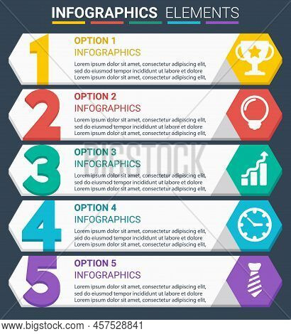 Infographics Element Design The Number Top Five(multiple Values)