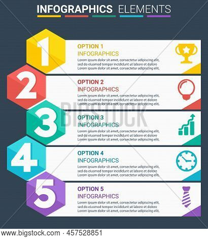 Infographics Element Design The Number Top Five(multiple Values)