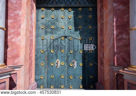 Święta Lipka, Poland - June 23, 2022 - Ancient Marian Shrine In The Masurian-warmian Lands In Poland