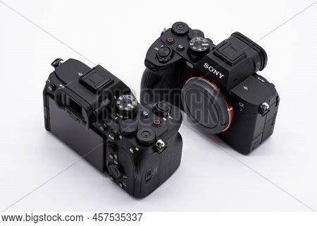 Bangkok, Thailand - 9 Jun 2022, The Sony A7 Iv Is The Fourth Generation Of The Company's Core A7 Ful