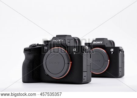 Bangkok, Thailand - 9 Jun 2022, The Sony A7 Iv Is The Fourth Generation Of The Company's Core A7 Ful