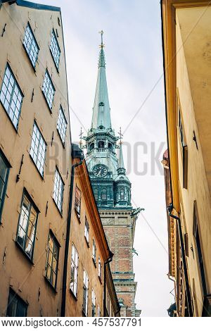 The German Church, Swedish: Tyska Kyrkan, Aka St. Gertrudes Church In Old Town Of Stockholm, Sweden.