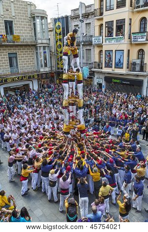 Umění Castellers Barcelona 2013