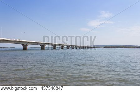 Thep Sada Bridge The Longest River Bridge In The Country.