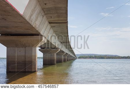 Thep Sada Bridge The Longest River Bridge In The Country.