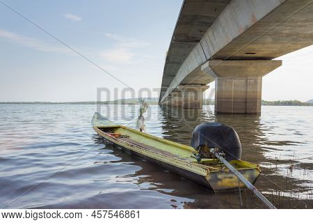 Thep Sada Bridge The Longest River Bridge In The Country.