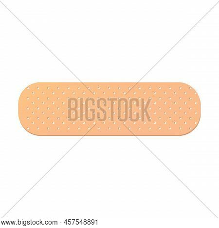 Medical Plaster, Elastic Bandage Patches Of Different Shapes. Medical Plaster In Cartoon Style. Vari