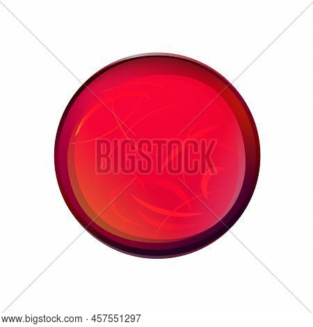 Bright Colorful Fortune Telling Ball In Cartoon Style. Magic Ball Illustration. Energy Mysterious Gl