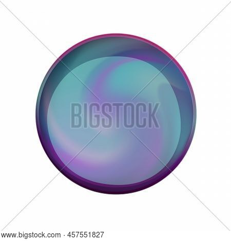 Bright Colorful Fortune Telling Ball. Magic Ball Illustration. Energy Mysterious Globe, Magical Crys