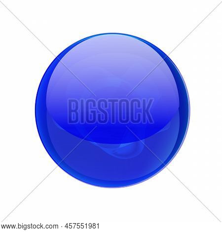 Magic Ball Illustration. Energy Mysterious Globe, Crystal Glass Prediction Supernatural Orb. Bright 