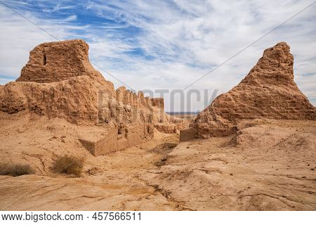 Ayaz Kala Ancient Fortress In The Kyzylkum Desert On The Territory Of Modern Uzbekistan