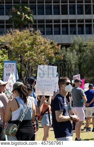 Los Angeles, Ca - May 18 2022:  Bans Off Our Bodies Abortion Rights Rally
