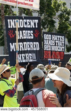 Los Angeles, Ca - May 18 2022:  Bans Off Our Bodies Abortion Rights Rally