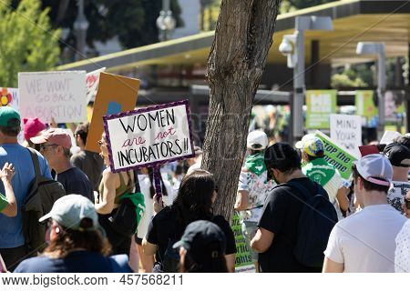 Los Angeles, Ca - May 18 2022:  Bans Off Our Bodies Abortion Rights Rally
