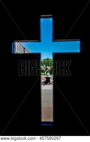 Omaha, Nebraska, Us - 5.2022 - St. Johns Parish Catholic Church On The Campus Of Creighton Universit