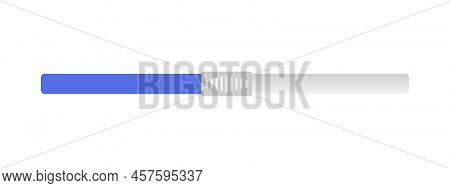 Horizontal Scrollbar. Switch Control Panel For Power, Volume, Brightness, Ect.  Vector Design Elemen