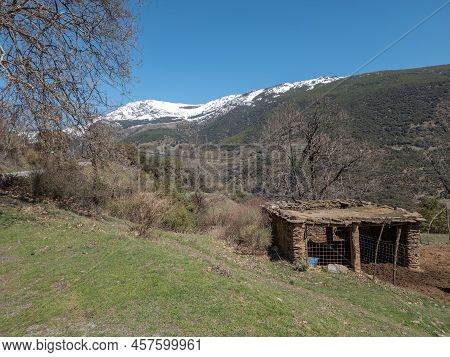 View Of The Area Of The Town Of Trevelez, In The Sierra Nevada Of Andalusia, Spain