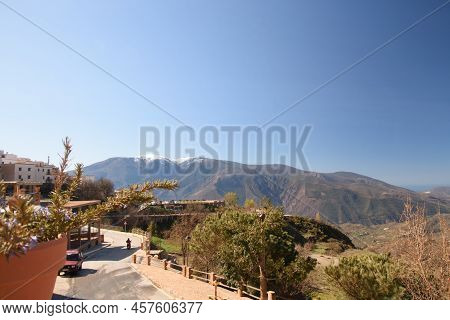 View Of The Area Of The Town Of Canar, In The Sierra Nevada Of Andalusia, Spain