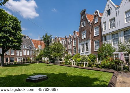 Amsterdam, The Netherlands - 23 June 2022: The Begijnhof Is One Of The Oldest Hofjes (courtyard) In 