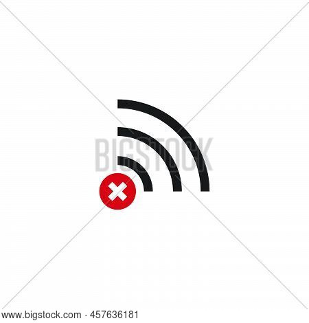 Signal Disconected, Signal Cut Off Icon Template