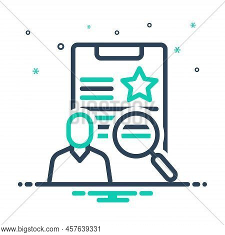 Mix Icon For Cases Studies Search Magnifier Marketing Report Checklist Clipboard Page
