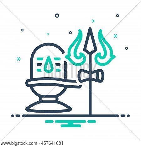 Mix Icon For Lord Proprietor Shiv God Hindu Way Maha-shivarathri Mahadev Shiva-lingam Traditional