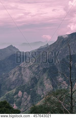Scenic View Of Palani Hills Or Palani Mountains, (southern Part Of Western Ghats Mountains Range) Fr