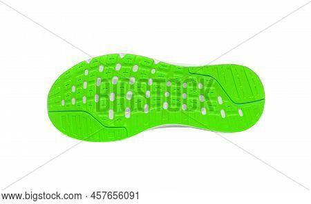 Outsole Of Sports Shoes. The Pattern Is Clearly Visible.
