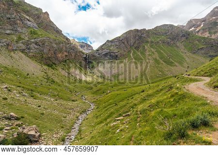 Views Of The Mountains Of The Ripera Valley In The Pyrenees In Panticosa. Huesca